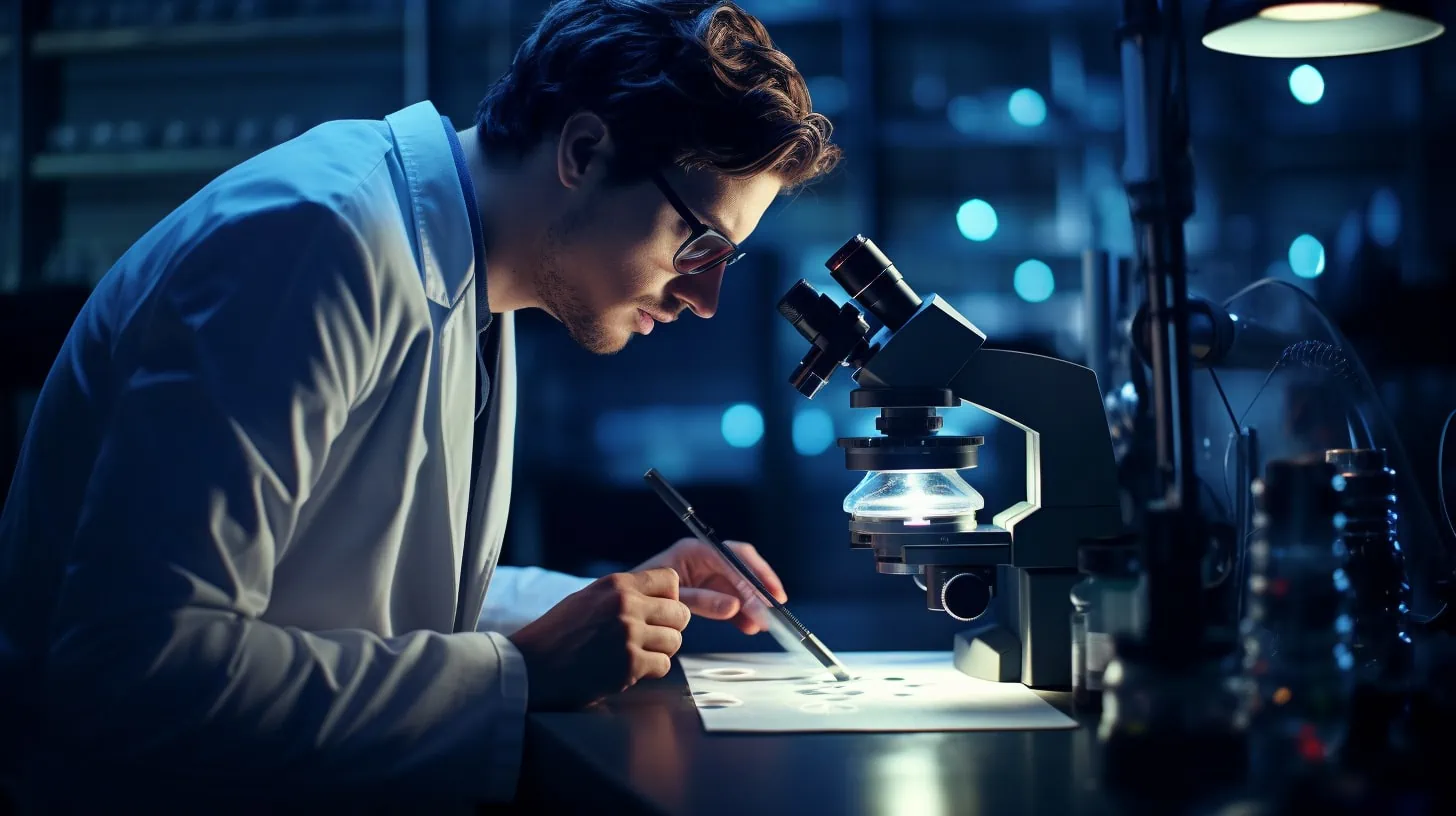 Cc4863 Image Of A Scientist In A Clear Well Lit Lab Looking Int 7c13761b 18c6 4edb Bbd7 D838d349134a