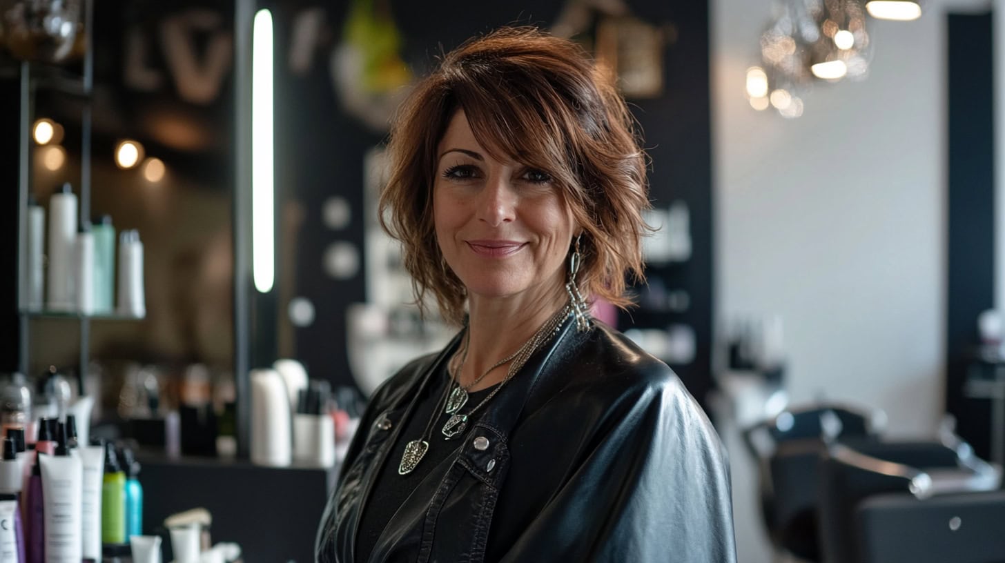 Professional Photo Hairdresser In Studio